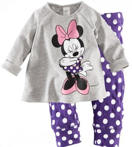 Children pajamas cotton clothing sets new Girls Cartoon kids pajamas pajamas Autumn Winter indoor clothing