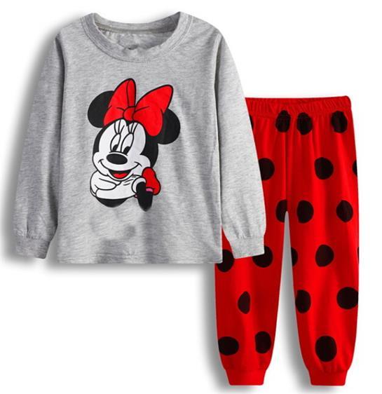 Children pajamas cotton clothing sets new Girls Cartoon kids pajamas pajamas Autumn Winter indoor clothing