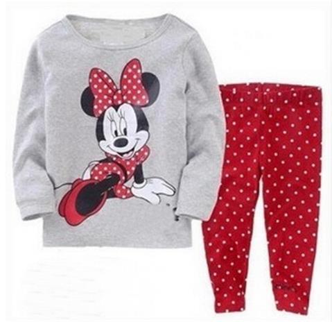 Children pajamas cotton clothing sets new Girls Cartoon kids pajamas pajamas Autumn Winter indoor clothing