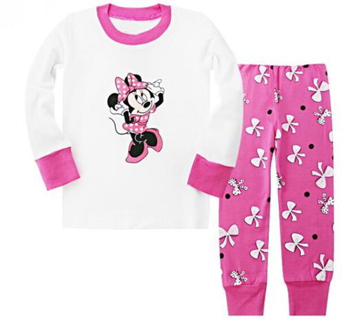 Children pajamas cotton clothing sets new Girls Cartoon kids pajamas pajamas Autumn Winter indoor clothing