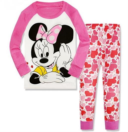 Children pajamas cotton clothing sets new Girls Cartoon kids pajamas pajamas Autumn Winter indoor clothing