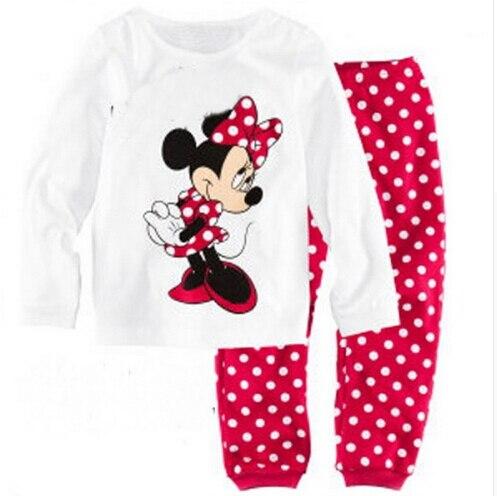 Children pajamas cotton clothing sets new Girls Cartoon kids pajamas pajamas Autumn Winter indoor clothing