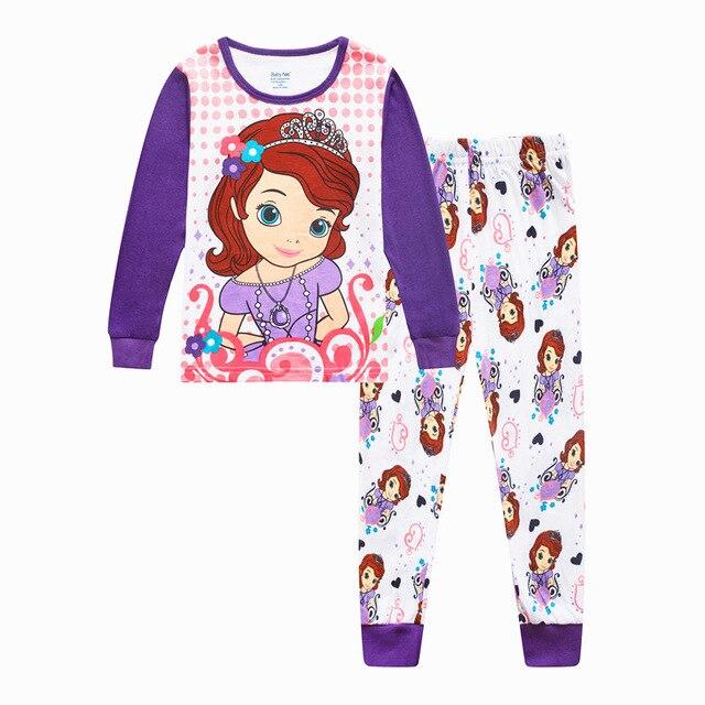 Children pajamas cotton clothing sets new Girls Cartoon kids pajamas pajamas Autumn Winter indoor clothing