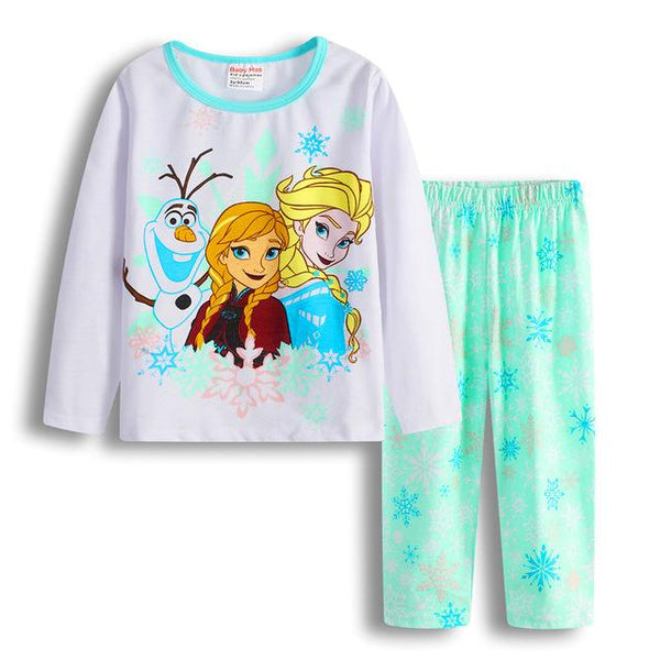 Children pajamas cotton clothing sets new Girls Cartoon kids pajamas pajamas Autumn Winter indoor clothing