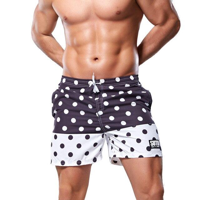 Sexy men Swimwear Mens Swim shorts Sunga Swimsuit Quick Dry Swimming Trunks Boxer Surf Board Bathing Suit Beach Shorts plus size