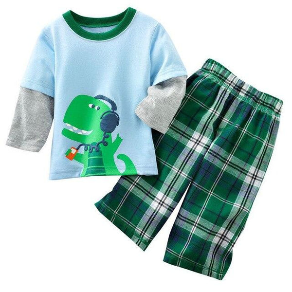 SAILEROAD Children Pajamas Cartoon Sheep Pyjamas Set Kids Pijama Infantil Boys Nightwear Cotton Girls Long Sleeve Sleepwear Suit