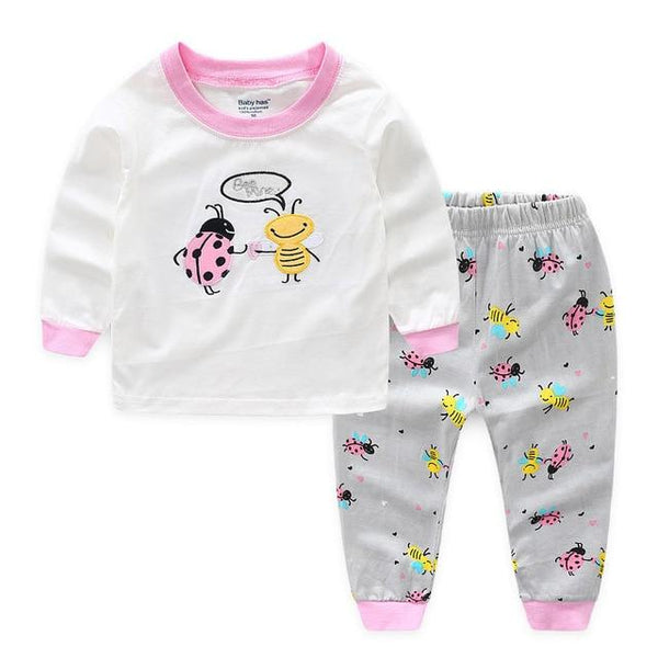 SAILEROAD Children Pajamas Cartoon Sheep Pyjamas Set Kids Pijama Infantil Boys Nightwear Cotton Girls Long Sleeve Sleepwear Suit