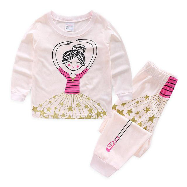 SAILEROAD Children Pajamas Cartoon Sheep Pyjamas Set Kids Pijama Infantil Boys Nightwear Cotton Girls Long Sleeve Sleepwear Suit