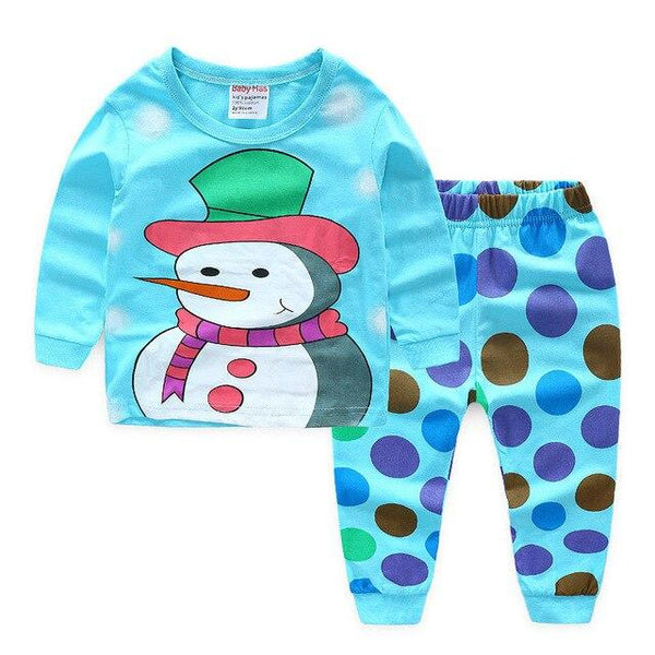 SAILEROAD Children Pajamas Cartoon Sheep Pyjamas Set Kids Pijama Infantil Boys Nightwear Cotton Girls Long Sleeve Sleepwear Suit