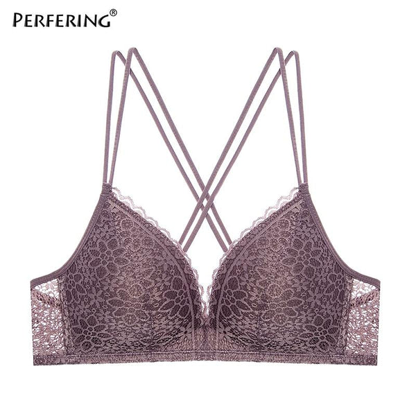 Perfering Super Push Up Bra For Women Lace Wireless Lingerie Femmale Underwear Sexy Bralette Seamless Brassiere Sexy 70 75 80 85