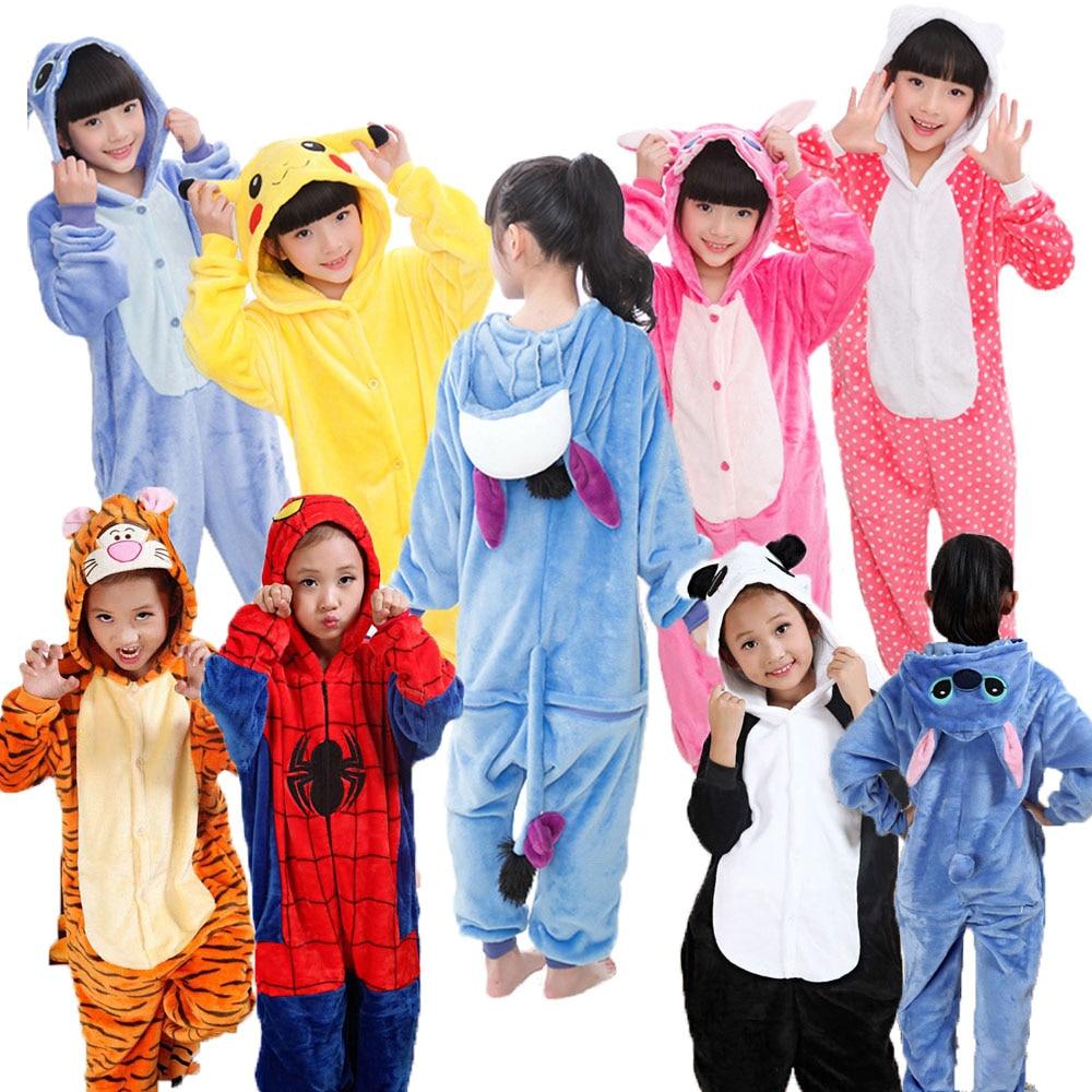 Cartoon Stitch Blanket Sleeper Animal Pajamas Boys Girls Pijamas Kids Costume Pajama Pyjamas Children Unicorn Pijamas Girls