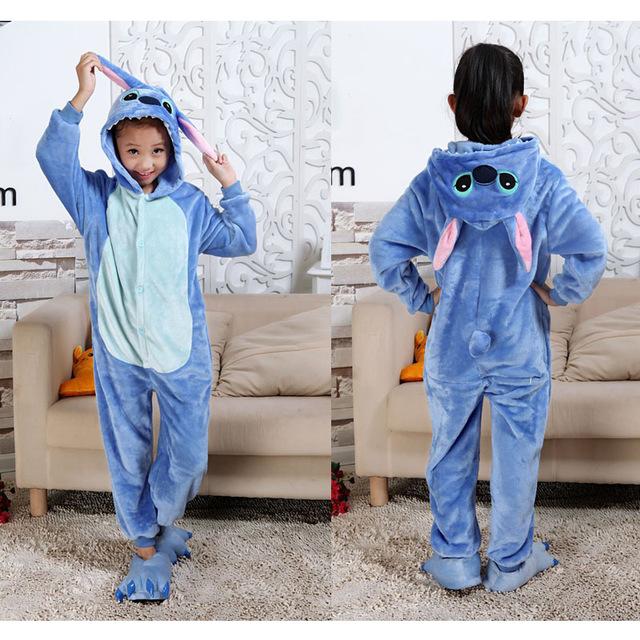 Cartoon Stitch Blanket Sleeper Animal Pajamas Boys Girls Pijamas Kids Costume Pajama Pyjamas Children Unicorn Pijamas Girls