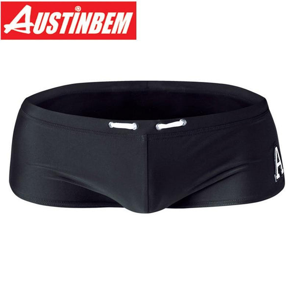 AUSTINBEM Hot Summer A Letter Men Shorts Swimsuit Swim Sexy Sunga Gay Mens Swimwear Swimming Boxer Trunks Man Beach Shorts 219