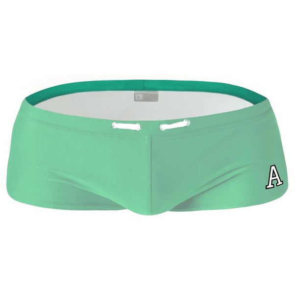 AUSTINBEM Hot Summer A Letter Men Shorts Swimsuit Swim Sexy Sunga Gay Mens Swimwear Swimming Boxer Trunks Man Beach Shorts 219