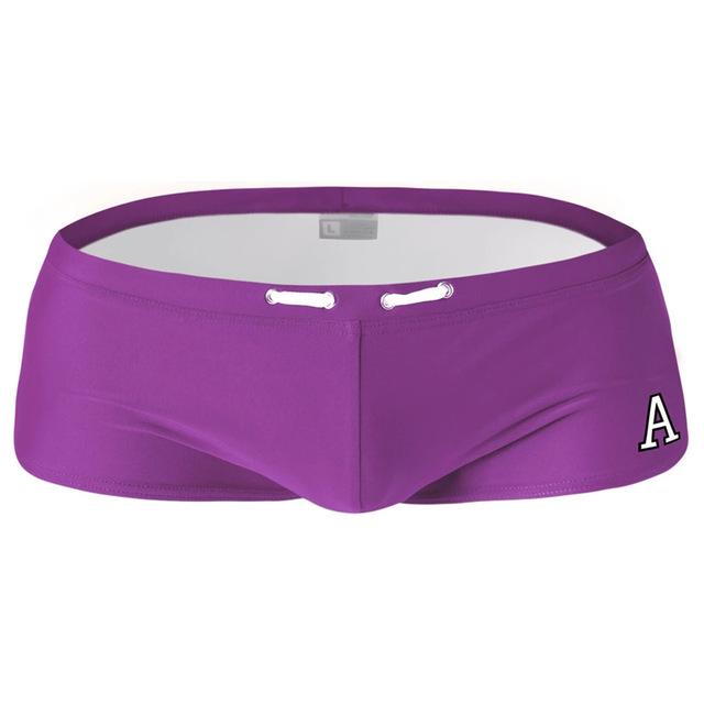 AUSTINBEM Hot Summer A Letter Men Shorts Swimsuit Swim Sexy Sunga Gay Mens Swimwear Swimming Boxer Trunks Man Beach Shorts 219