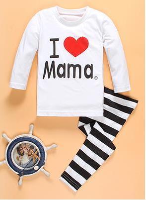 2019 kids pajamas sets Baby girl and boys clothes sweet dreams pijamas baby boys girls cartoon long sleeve T-shirt+Pants 2pcs