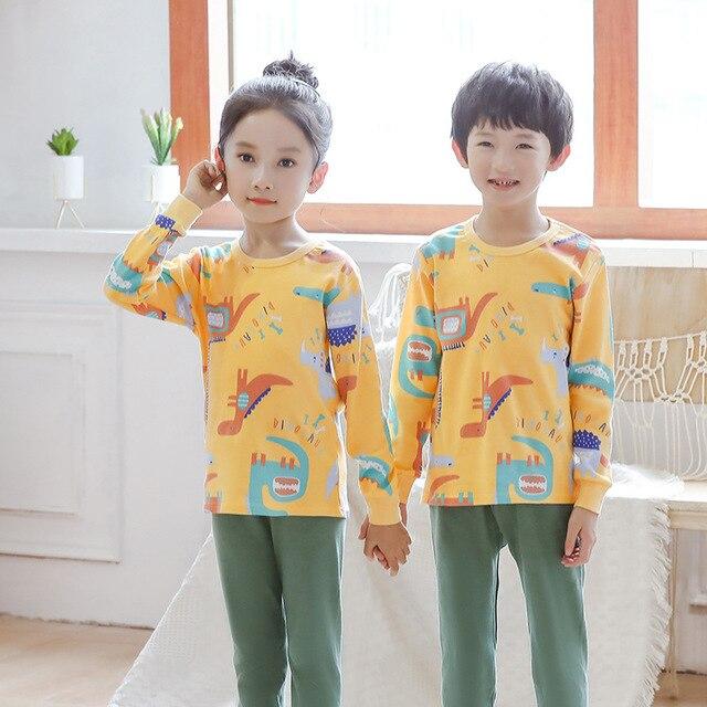 Autumn Boys Night Suit Pyjamas Kids Baby Sleepwear Long Sleeve Christmas Pajamas Set Baby Girl Clothes Children Pijamas Infantil