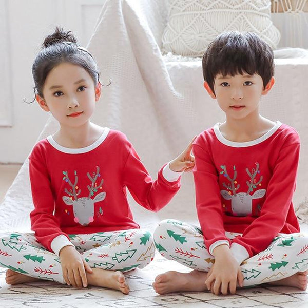 Autumn Boys Night Suit Pyjamas Kids Baby Sleepwear Long Sleeve Christmas Pajamas Set Baby Girl Clothes Children Pijamas Infantil