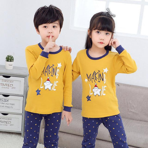 Autumn Boys Night Suit Pyjamas Kids Baby Sleepwear Long Sleeve Christmas Pajamas Set Baby Girl Clothes Children Pijamas Infantil