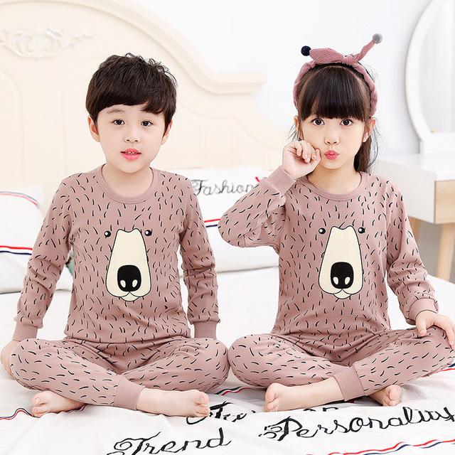 Kids Clothes Big Boys Girls Pajamas Sets Unicornio Pyjamas Kids Sleepwear Cotton Nightwear Homewear Cartoon Toddler Baby Pyjama