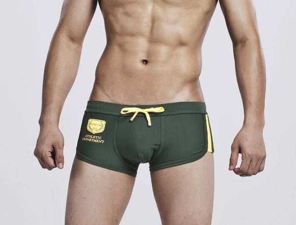 Free Shipping Mens Swimming Brief Tie Trunks Rope Style Swimsuit Sexy Bathing Pants For Men