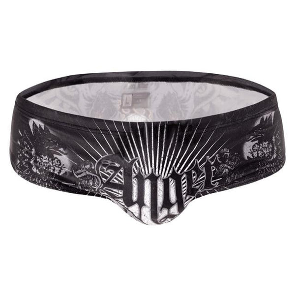 Men Swimsuit Cartoon Printed Drawstring Elastic Swimwear Man Breathable Quick Dry Swimming Trunks Slim Fit Sexy Swim Briefs Male