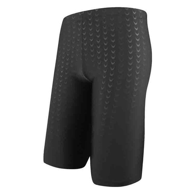 Men Shark Skin Water Repellent Professional Competitive Swimming Trunks Brand Soild Jammer Swimsuit Pant Racing Briefs AA503