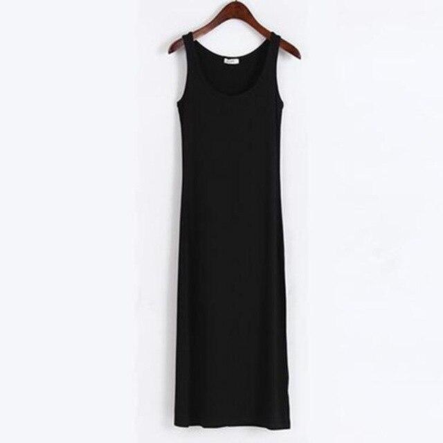 2019 Summer Casual Home Wear Nightdress Women Basic Sleeveless Sleepwear Long Style Nighty Night Gown Modal Nightwear One Size