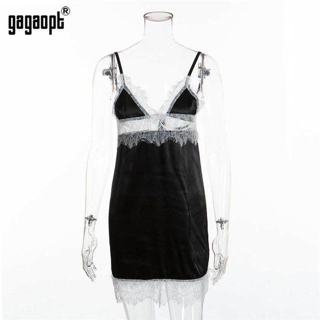 Whatiwear Women's Sexy Lingerie Silk Nightgown Summer Dress Lace Night Dress Sleepwear Babydoll Nightie Satin Homewear Nightwear