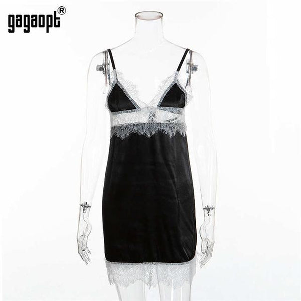 Whatiwear Women's Sexy Lingerie Silk Nightgown Summer Dress Lace Night Dress Sleepwear Babydoll Nightie Satin Homewear Nightwear