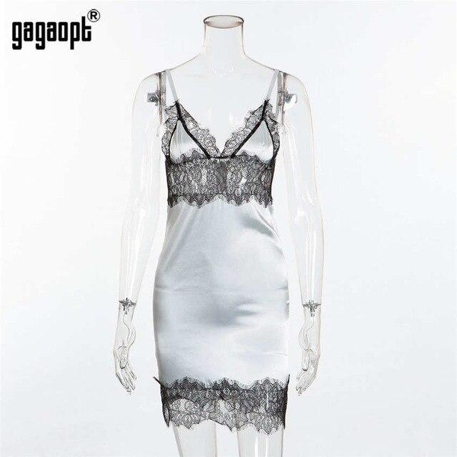 Whatiwear Women's Sexy Lingerie Silk Nightgown Summer Dress Lace Night Dress Sleepwear Babydoll Nightie Satin Homewear Nightwear