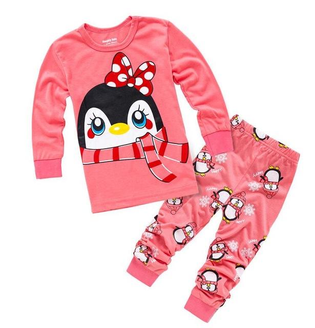 New Kids Toddler Baby Girls anna elsa tigger Mickey Minnie Mouse Sleepwear Pj's Cartoon Long Sleeve Top+Pant 2pcs Pajamas Sets