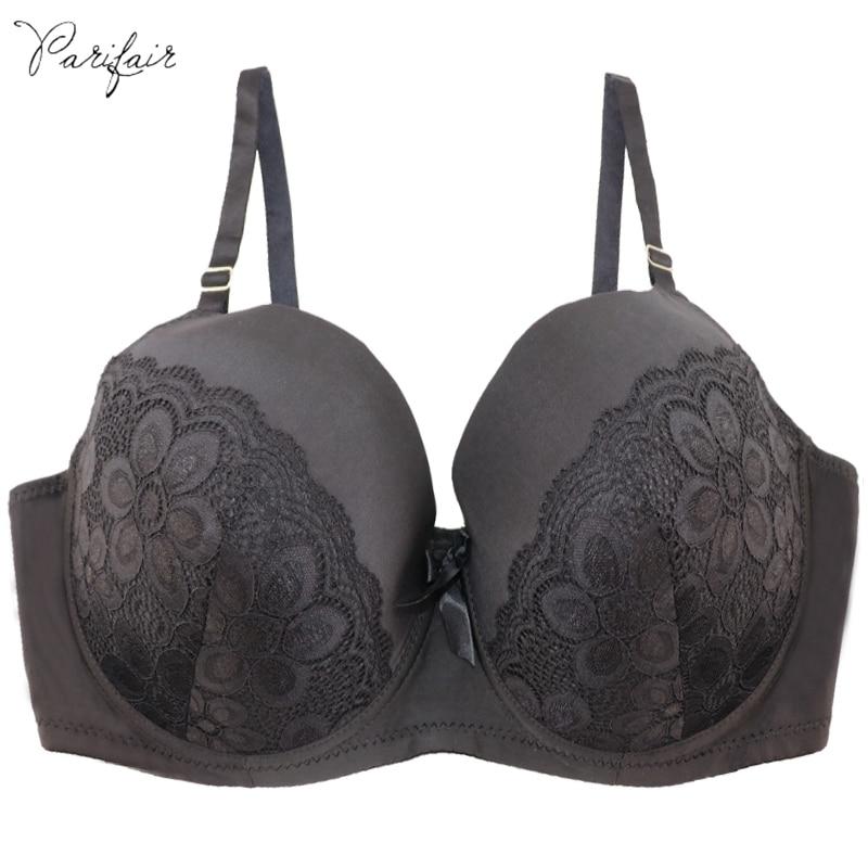 PariFairy 42-48 DDD F DDDD G Plus Size Bra For Women Big Larger Full Cup Floral Lace Unlined Push Up Healthy Brassiere Underwear