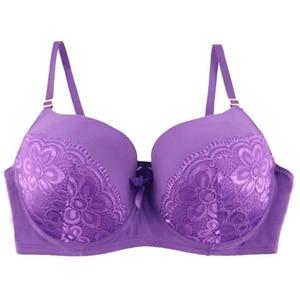 PariFairy 42-48 DDD F DDDD G Plus Size Bra For Women Big Larger Full Cup Floral Lace Unlined Push Up Healthy Brassiere Underwear