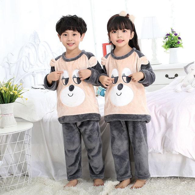 2019 New Warm Winter Kids Pajamas Sets  Children Sleepwear Sets 962
