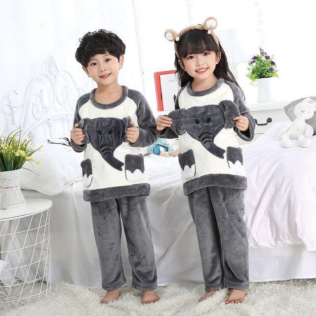 2019 New Warm Winter Kids Pajamas Sets  Children Sleepwear Sets 962