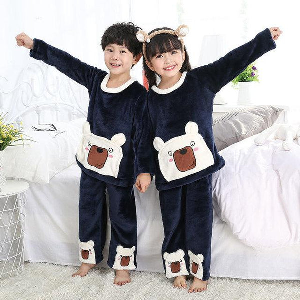 2019 New Warm Winter Kids Pajamas Sets  Children Sleepwear Sets 962