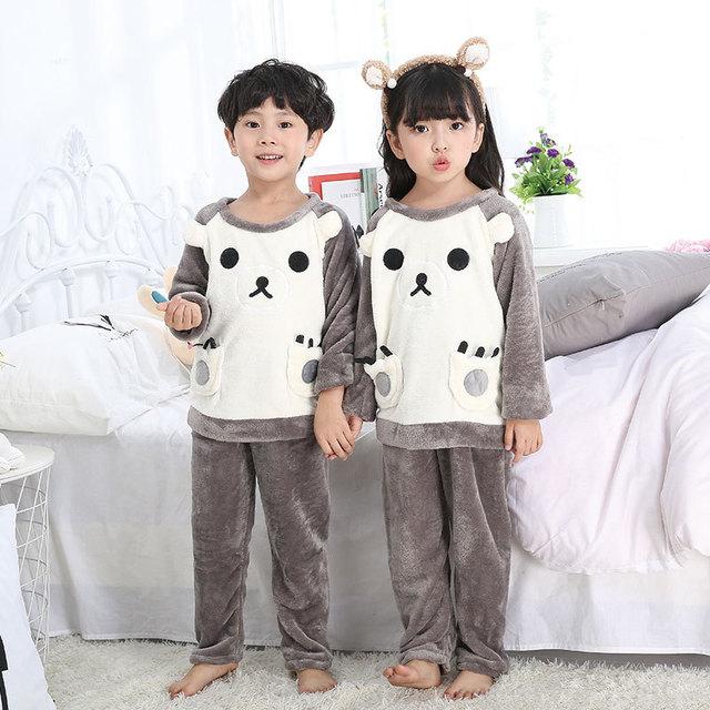 2019 New Warm Winter Kids Pajamas Sets  Children Sleepwear Sets 962