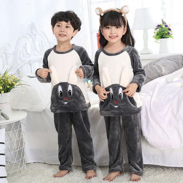 2019 New Warm Winter Kids Pajamas Sets  Children Sleepwear Sets 962