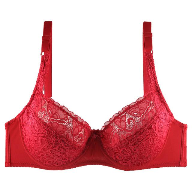 Plusgalpret Plus Size Bra DD DDD E F Cup Sexy Lace Bra For Women Large Size Full coverage Fashion Lingerie Ultra thin Underwear