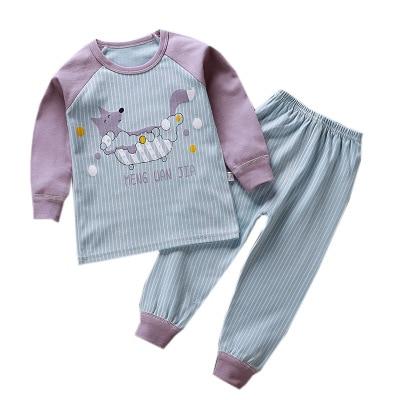 Cartoon Kids Pajamas Sets Cotton Boys Sleepwear Suit Warm Child Girl Pajamas Long Sleeve Tops+Pants 2pcs Children Clothing