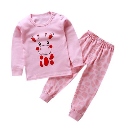 Cartoon Kids Pajamas Sets Cotton Boys Sleepwear Suit Warm Child Girl Pajamas Long Sleeve Tops+Pants 2pcs Children Clothing
