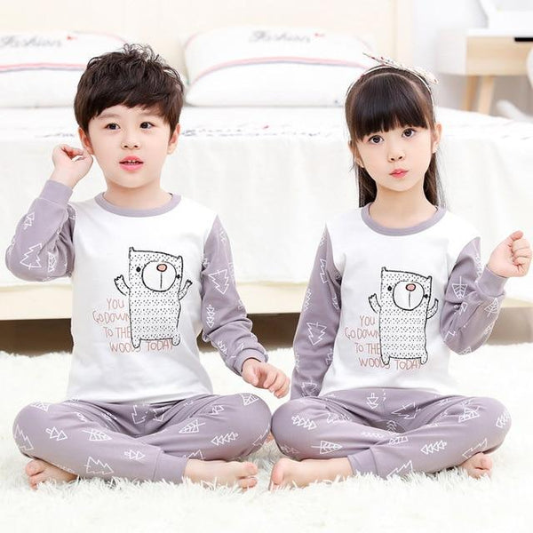 Kids Clothes Boys Girls Pajamas Sets Children Cartoon Pyjamas Kids Sleepwear Cotton Nightwear Homewear Toddler Pijama Infantil