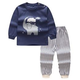 Special Sale 2pcs/set Long Sleeve Pyjamas Baby boys Cartoon Rabbit Printed Clothing suits