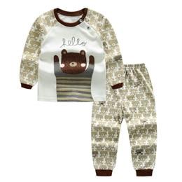 Special Sale 2pcs/set Long Sleeve Pyjamas Baby boys Cartoon Rabbit Printed Clothing suits