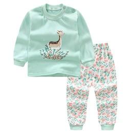 Special Sale 2pcs/set Long Sleeve Pyjamas Baby boys Cartoon Rabbit Printed Clothing suits