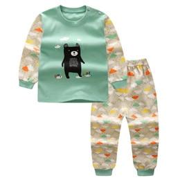 Special Sale 2pcs/set Long Sleeve Pyjamas Baby boys Cartoon Rabbit Printed Clothing suits