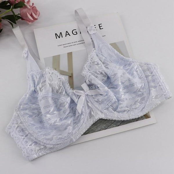 PariFairy Women's Lace Underwire Minimizer Bra Sexy Underwear Bras For Women Bralette Lace Bra Lingerie Intimates Soutien Gorge