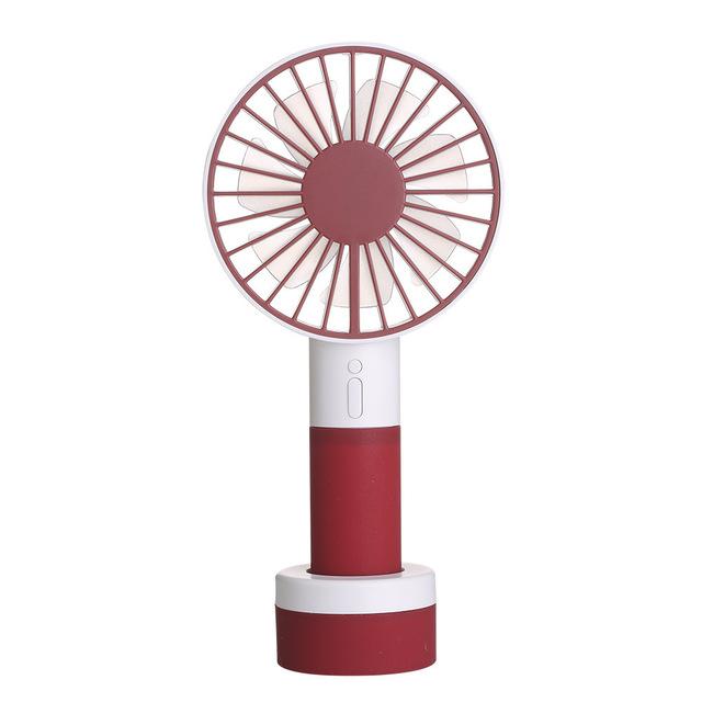 Mini electric fan; small hand-held fan; USB night light fan