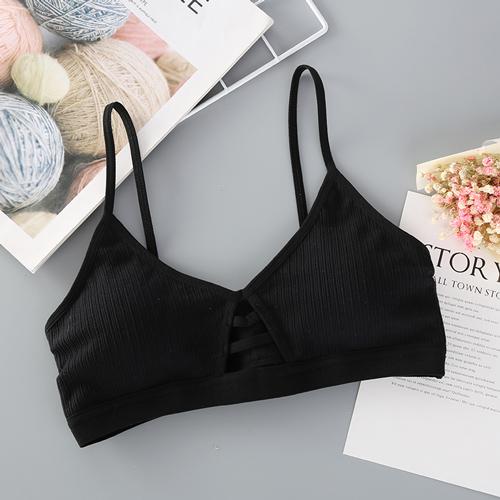 Thin Sexy Hollow Out Seamless Bra Padded Push Up Bra Breathable Cotton Bra Bralette Crop Top For Women Soutien Gorge BH Lingerie